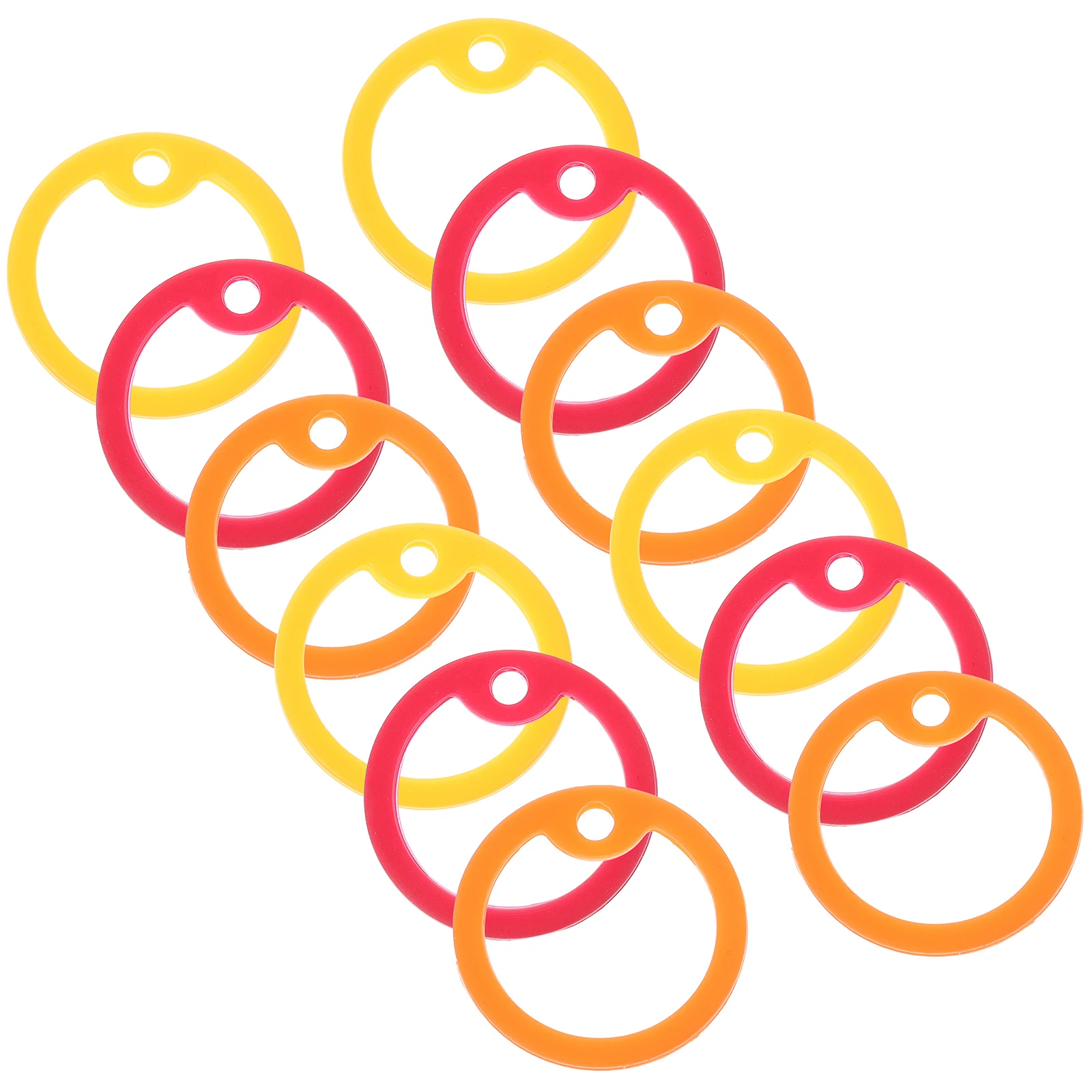 

12Pcs Dog Tag Silencer Hoop Pet Name Tag Ring Sound Reduction Accessories Silicone Protectors for Pets Dog Id Tags Durable Long