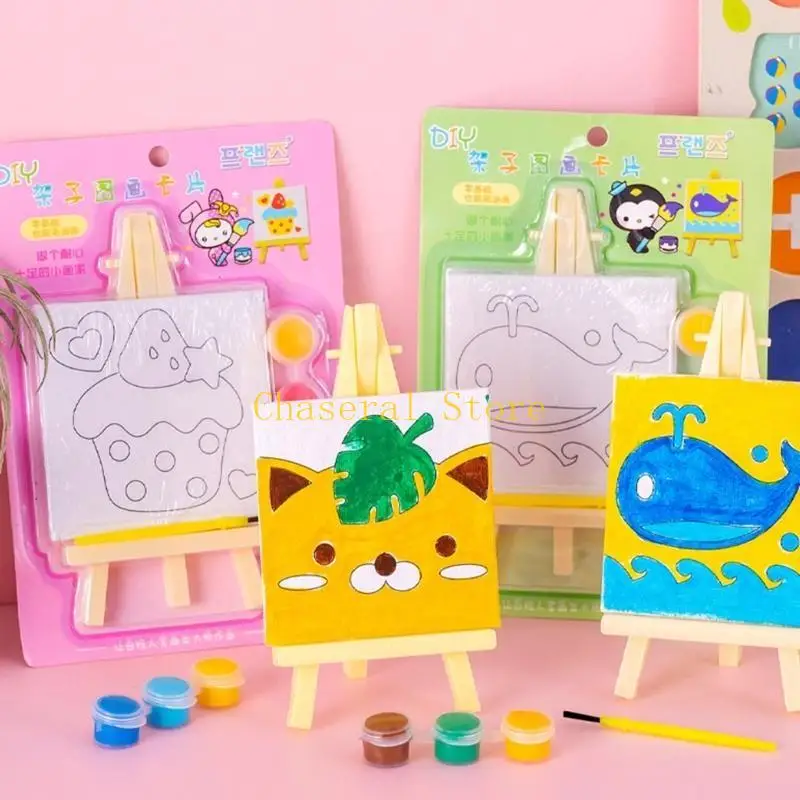 e7ce diy painting مجموعة الأطفال صورة الطلاء زيت الطلاء زيت الرسوم المتحركة هدية للأطفال