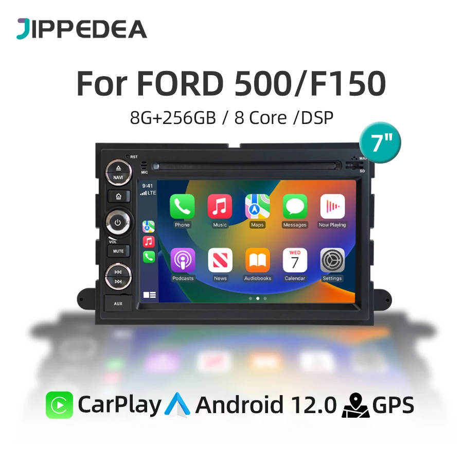 

Автомобильный радиоплеер Android 12 для Ford F150 Edge Explorer Fusion Freestyle Taurus Escape Mustang погрузка CarPlay 4G Bluetooth