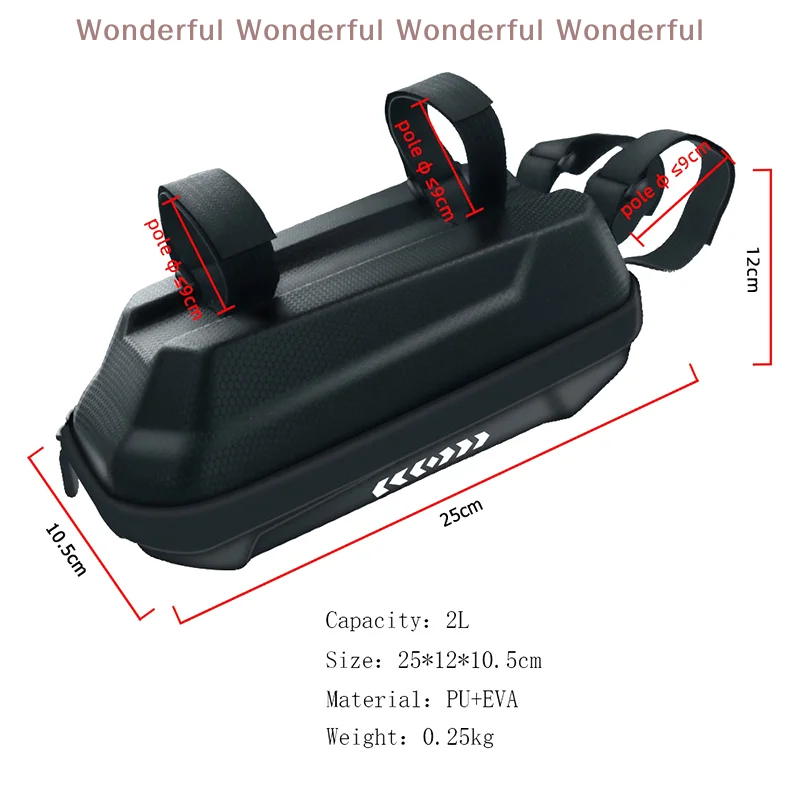 1 PCS Large Capacity Waterproof Storage Solutions for Outdoor Activities Compact Scooter & Bike Handlebar Bag