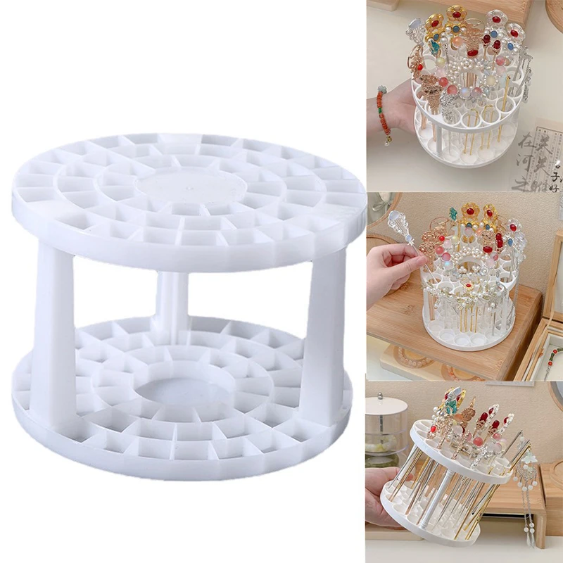 45 Hole Hairpin Storage Box Multifunction Large-Capacity For Make-Up Brush Storage Box Table Organizer Jewelry Display Stand