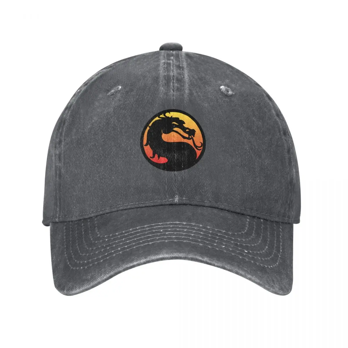 mortal kombat logo Baseball Cap Sports Cap Golf Hat |-F-| fashionable Women's Golf Wear Men's