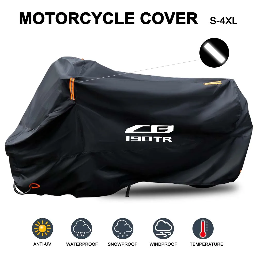 Motorcycle Cover Waterproof Outdoor All Season Dustproof UV Protective Moto Rain Cover for CB190TR CB 190TR 2025