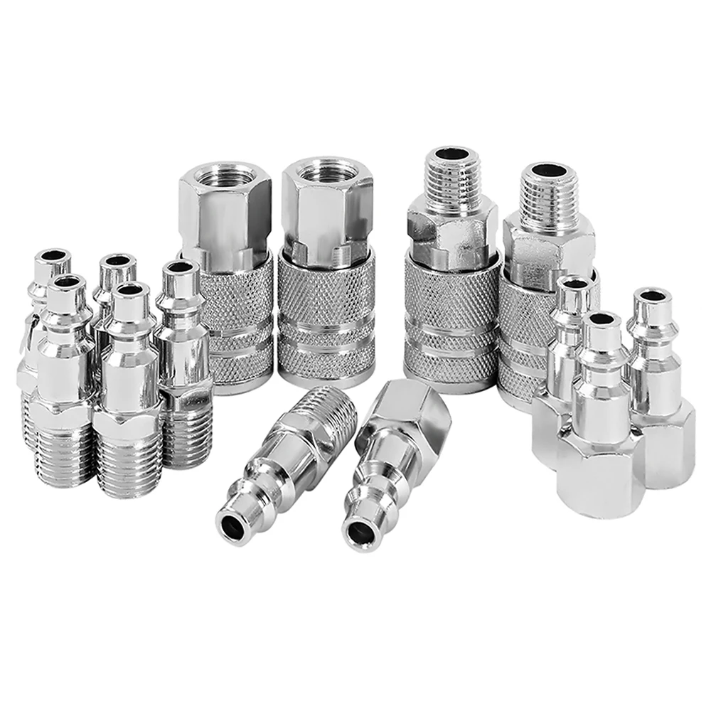 14pcs kov rychlý couplings BSP vzduch linky šroubení euros 1/4