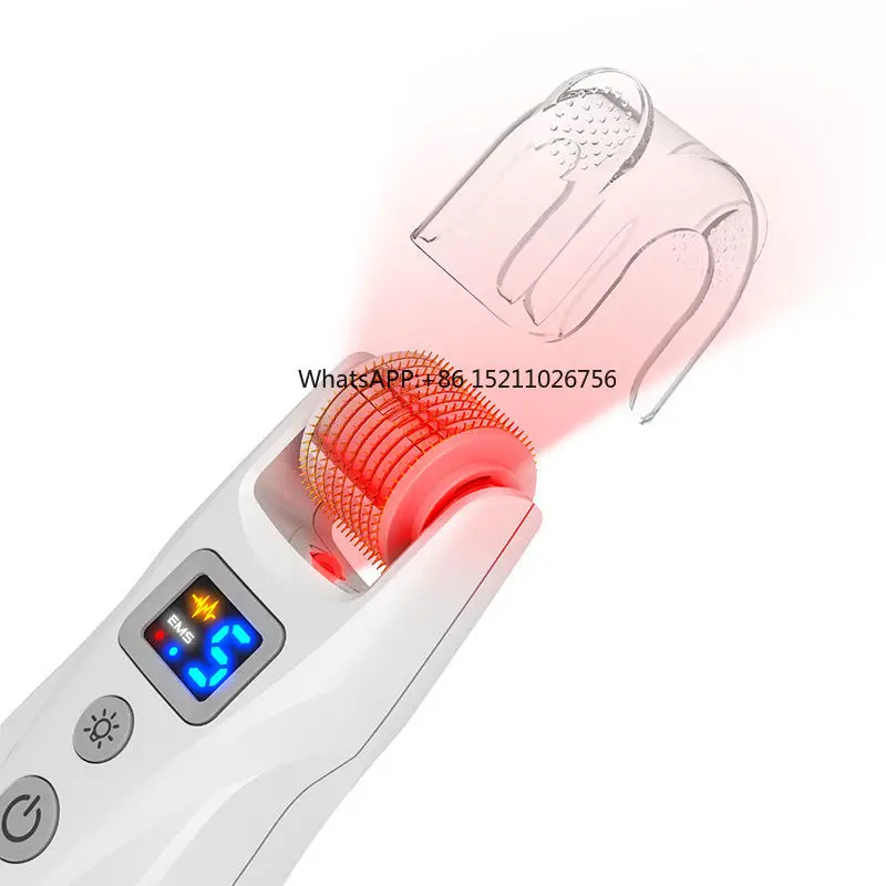 Professional Bio Microneedling Roller System G5 Micro Needle Derma Roller Ems Vibration Facial Lifting Device