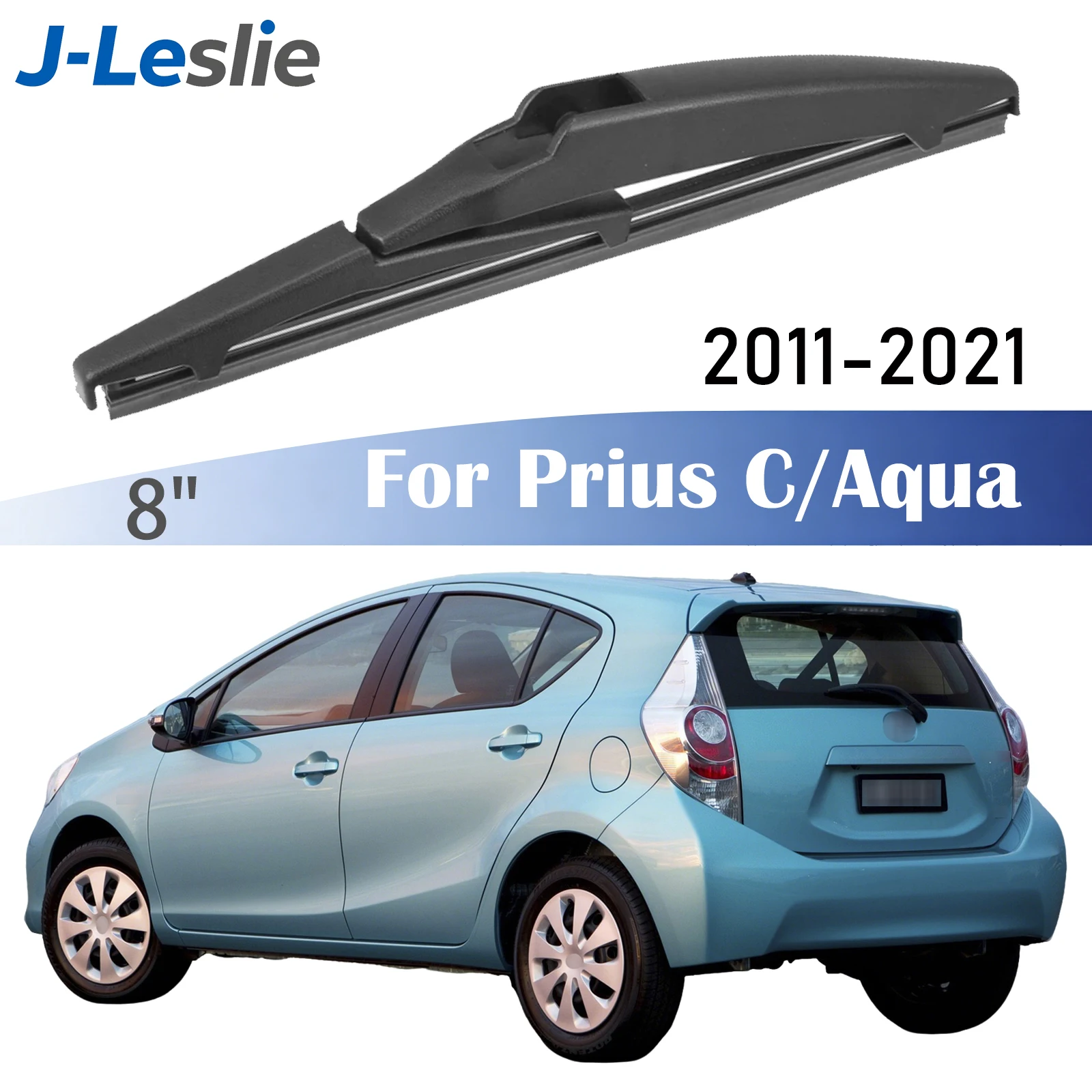 Escobilla limpiaparabrisas trasera de 8 pulgadas para Toyota Prius C Aqua NHP10 2011-2021, limpiaparabrisas, cepillos limpiar ventanas, accesorios la lluvia trasero parabrisas limpia escobillas limpiador coche
