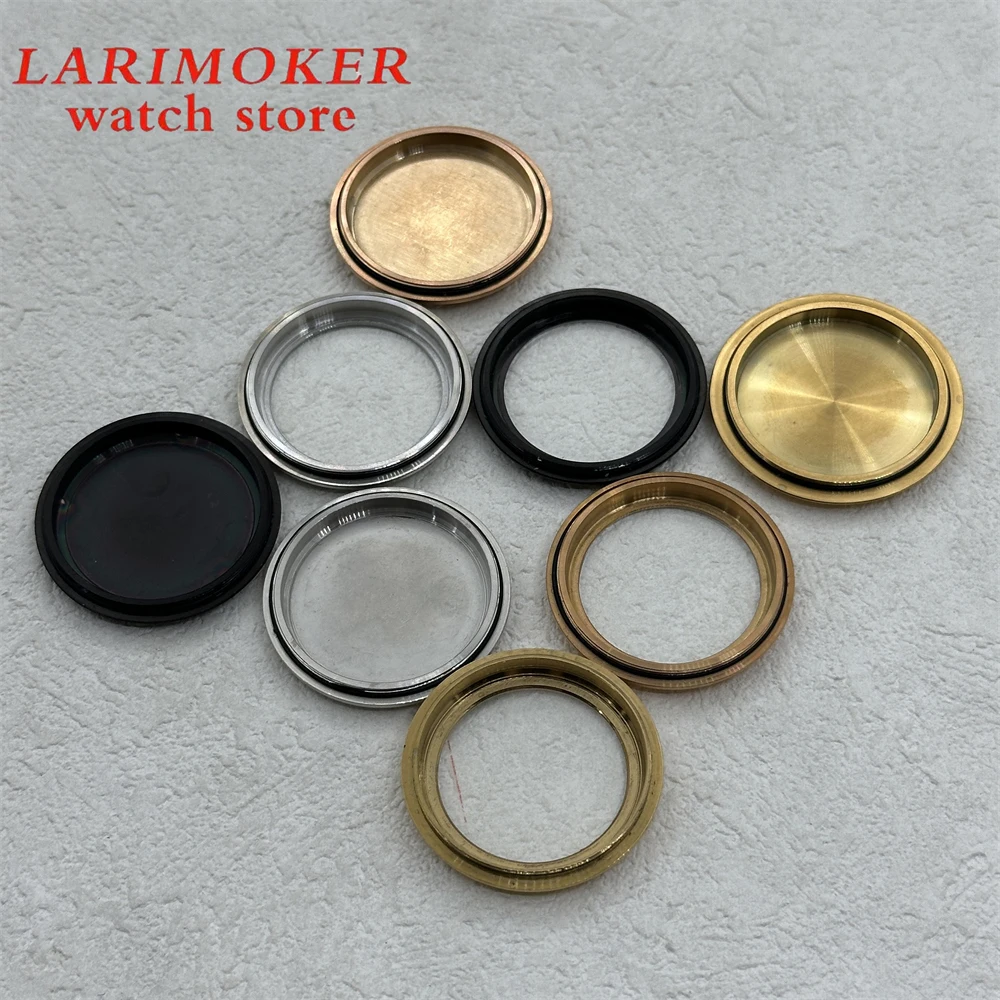 BLIGER glass/solid back, stainless steel back for 36mm38mm39mm40mm case