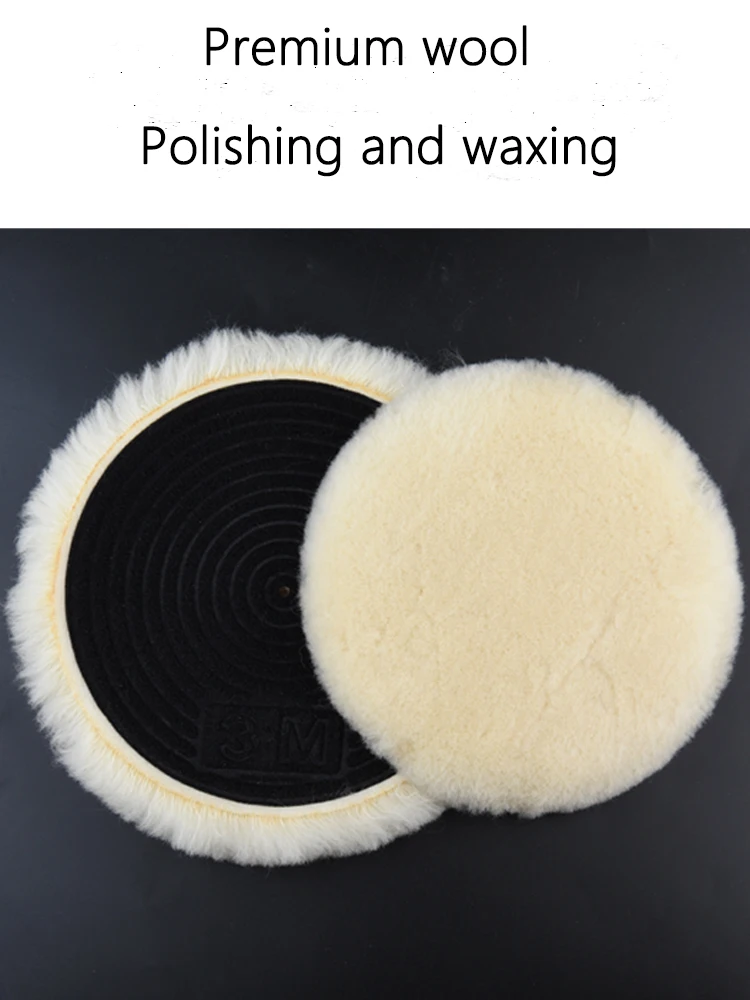 3M1Pc Wool Polishing Pad For Polisher Machine Waxing Polishing Buffing Car Paint Care Polisher Pads For Car Polisher 4/5/6/7Inch