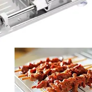 YY Meat Skewer Manual Skewer Machine Stainless Steel Kebab Lamb Skewer Tools Kebab Meat Wear String Machine