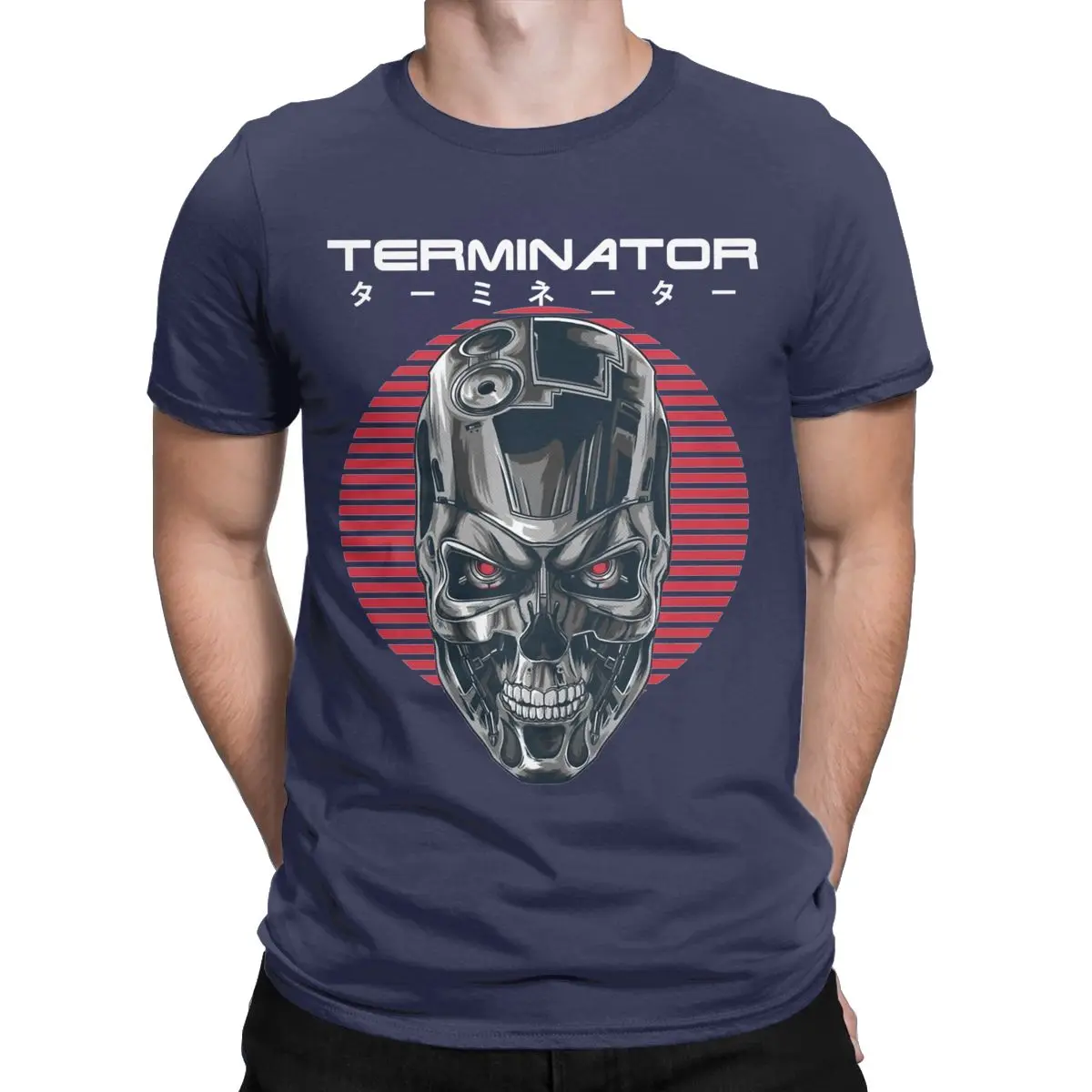 T-800 Terminators Men T Shirts Awesome Tee Shirt Short Sleeve Crewneck T-Shirts Pure Cotton Printed Tops