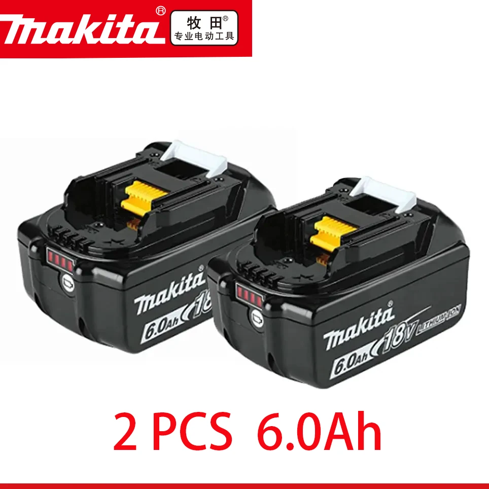 100% Original Makita 6Ah/5Ah/3Ah for Makita 18V Battery BL1830B BL1850B BL1850 BL1840 BL1860 BL1815 Replacement Lithium Battery