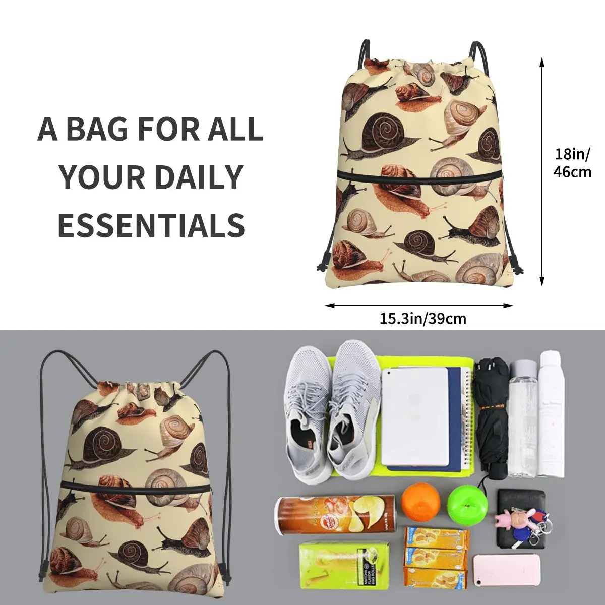 عدد قليل من حقائب الظهر القواقع متعددة الوظائف المحمولة الرباط أكياس حقيبة التخزين أكياس الكتب للمدرسة رجل امرأة #3