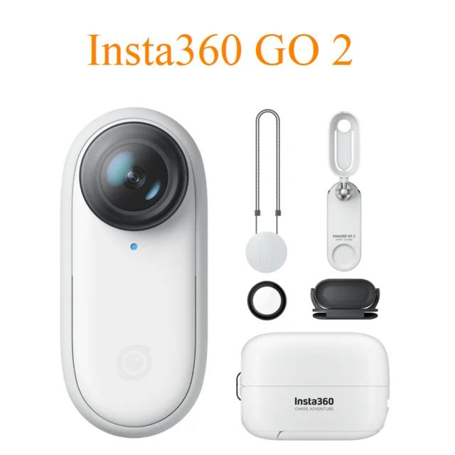 Insta360-Go 2 Menor Mini Câmera de Ação, Vlog Video Making para iPhone e Android, Camcorder Esportiva, Waterroof