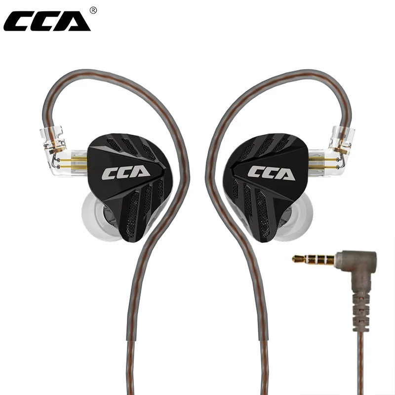 

CCA Falcon Hifi Earphones 2DD Dynamic Driver Wired Stereo Bass Sound Gaming Headset 2Pin Detachable Cable In Ear Headphones