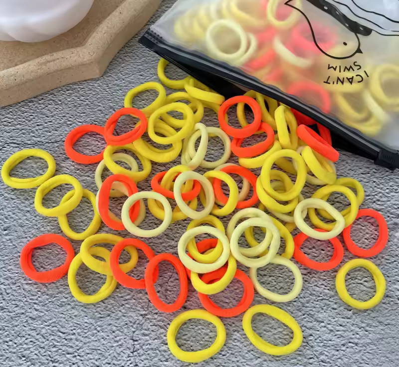 50/100Pcs Hair Bands for Children Colorful Nylon Scrunchie Hair Ties Rubber Band Kids Elastic Hair Leagues Girl Hair Accessories - Image 11