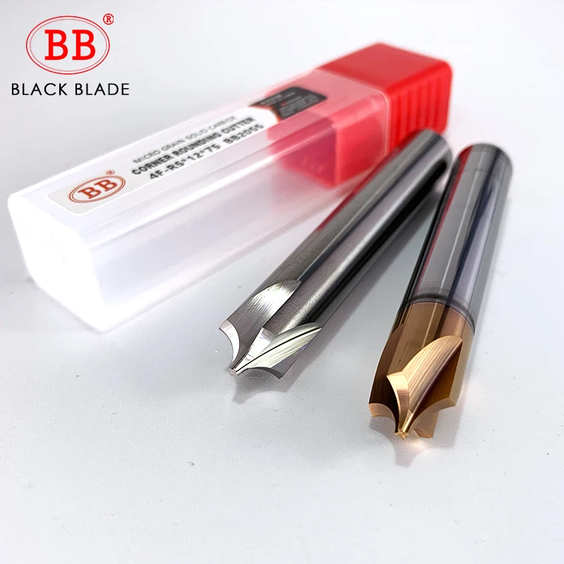 BB Carbide Radius Corner Rounding Cutter End Mill CNC Tool inner R1 R2 R3 Chamfering Outside Radii Quarter Circle Router Bit