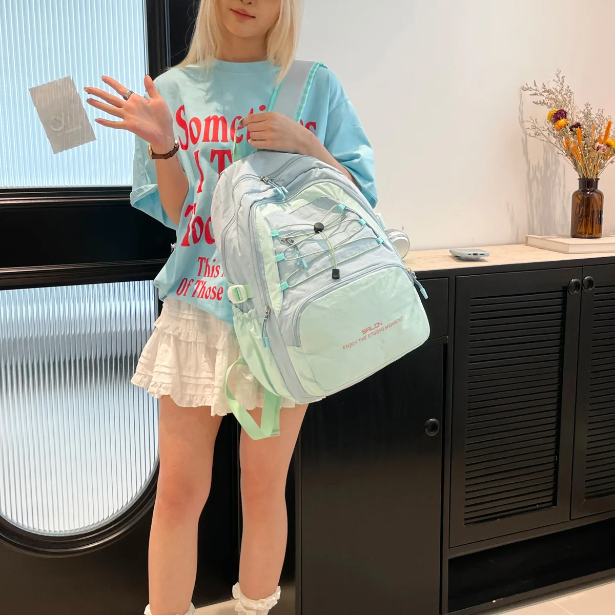 Plecak ze sznurkiem, uniwersalny, na zewnątrz, torba na ramię, dla studenta, na co dzień, do liceum