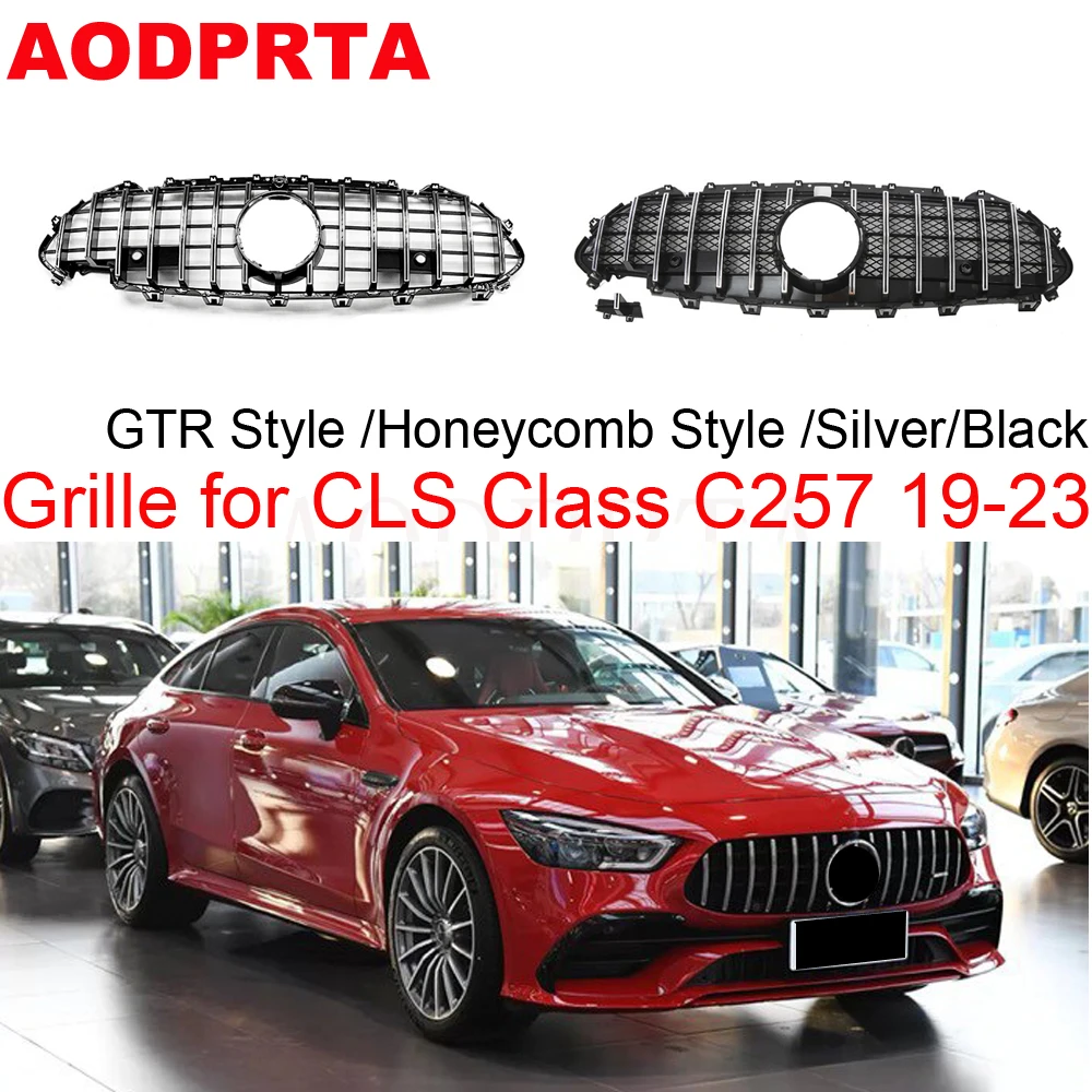 C257 Grille GTR grill For Mercedes CLS amg C257 W257 Facelift CLS 53 Front Grille 2019 CLS300 CLS350 CLS450 CLS500 CLS53