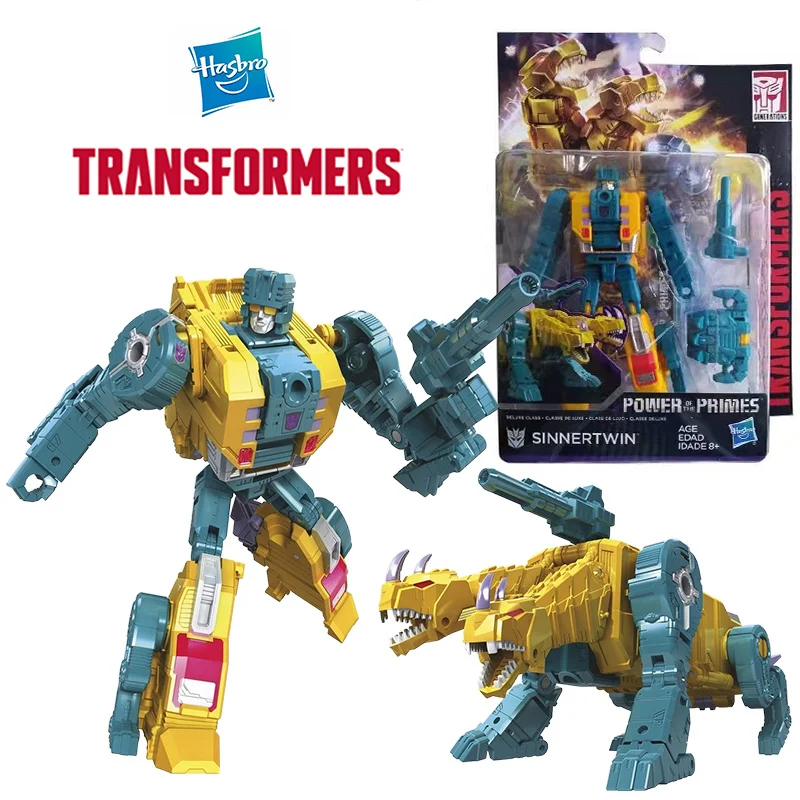 Hasbro Transformers Power of The Primes Sinnerrwin Deluxe Class Anime Original Action Figure Model Toy Birthday Gift Collection