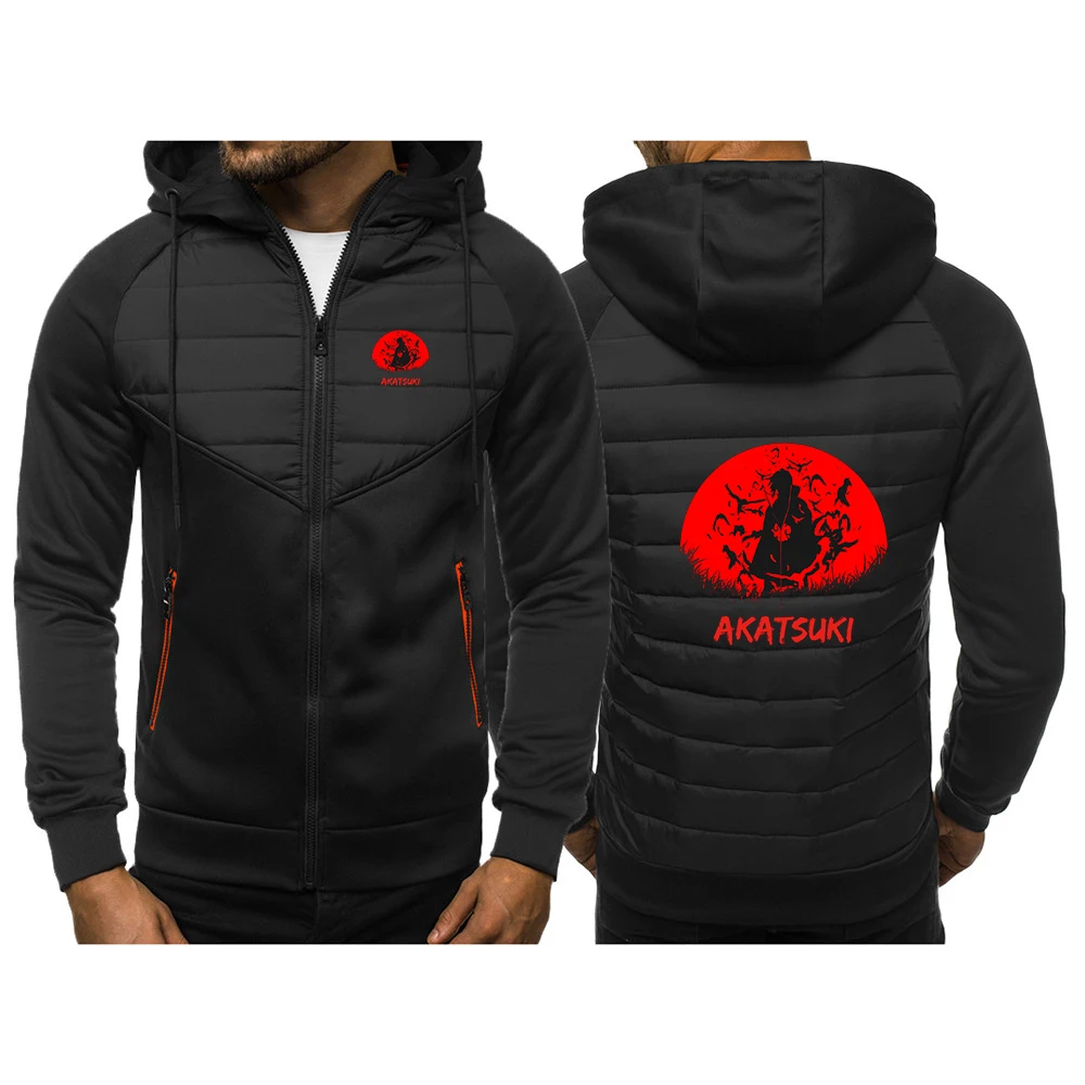 Chaqueta Acolchada de Algodón de Tres Colores para Hombre, Diseño de Anime Naruto 2026, Primavera y Otoño, Nueva, Estilo Informal, Cómoda y a la Moda