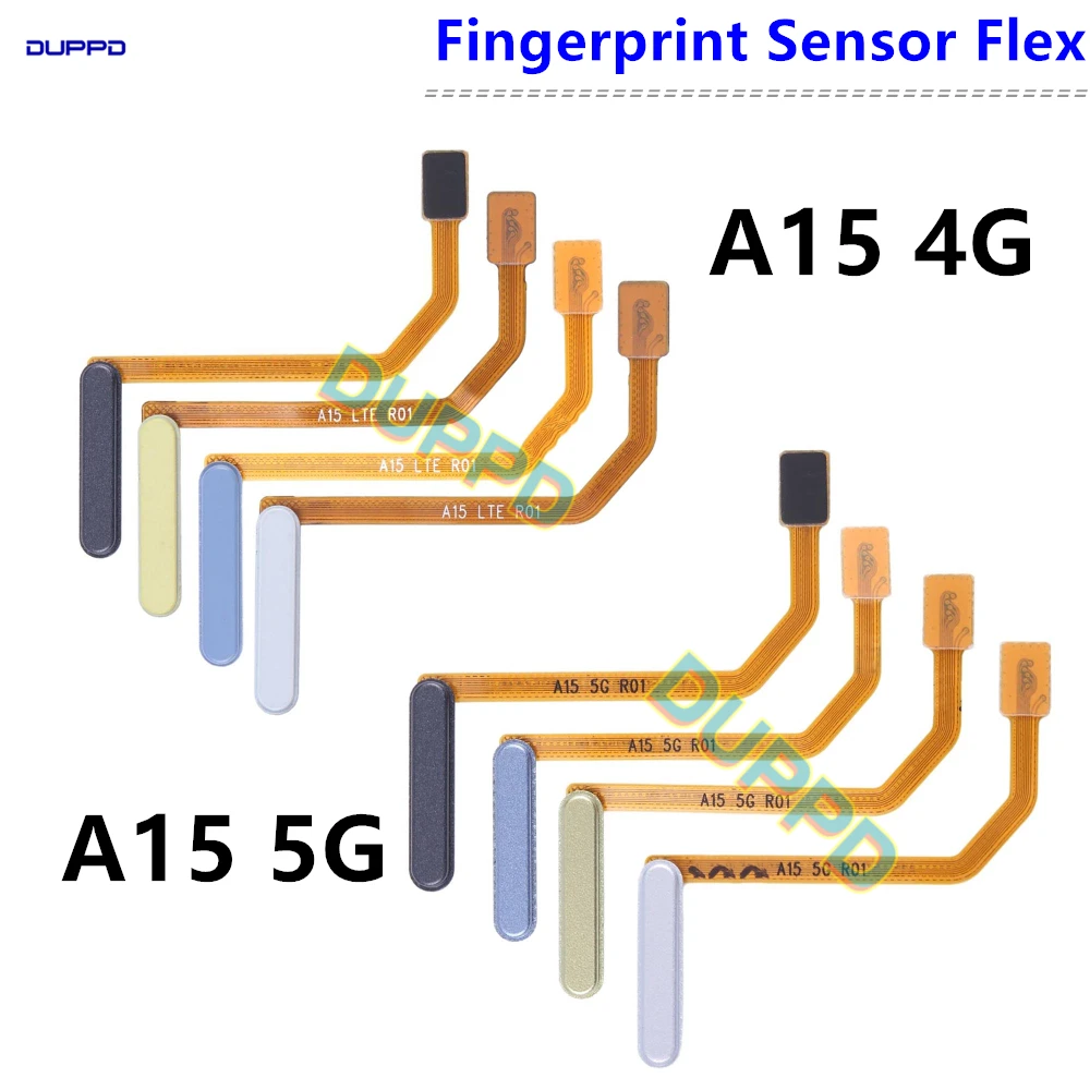 Fingerprint Sensor For Samsung Galaxy A15 4G A155F A155 5G A156B A156 Return Key Finger Print Scanner Touch Menu Flex Cable