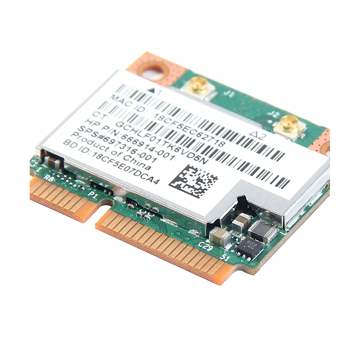 AT87-BCM 943228 HMB WiFi カード ネットワーク カード デュアル バンド 300Mbps Bluetooth4.0 802.11A/B/G/N ミニ PCI-E ラップトップ WLAN アダプター