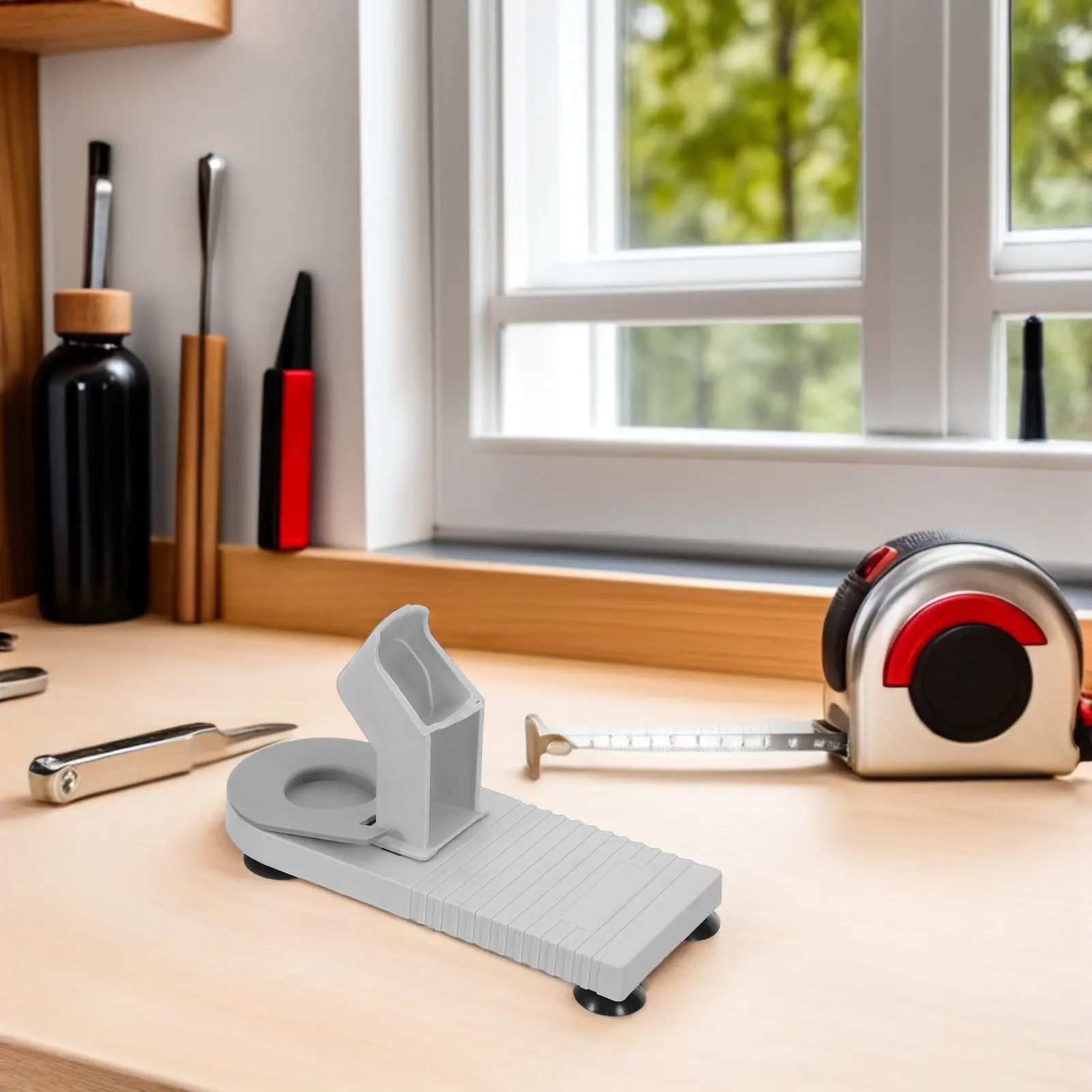 Hot Glue Gun Stand Glue Gun Holder for Desk with Heat Resistant Suction Cup Base Compact Portable Craft Tool Storage Rack