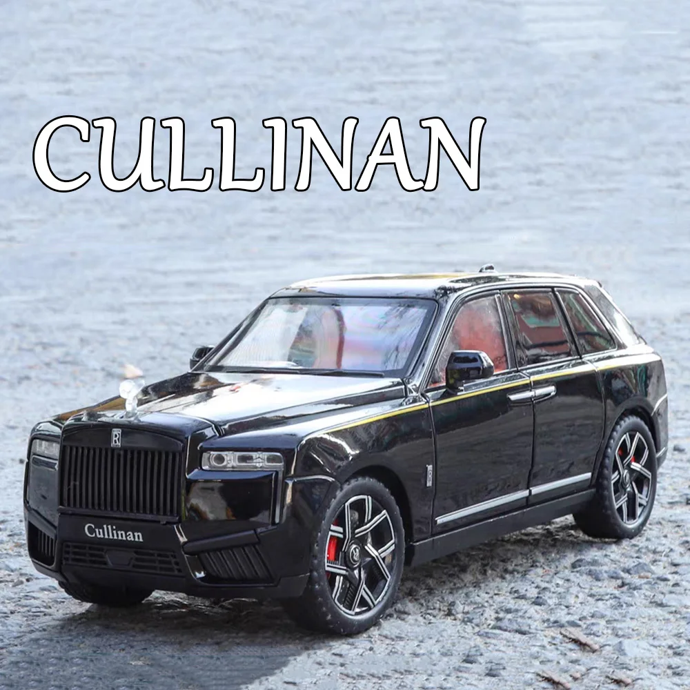 

1:24 Rolls Royce Cullinan Spectre Cars Toys Models Alloy with Light Sound Miniature Car Wheel Steering Vehicles Model Ornament