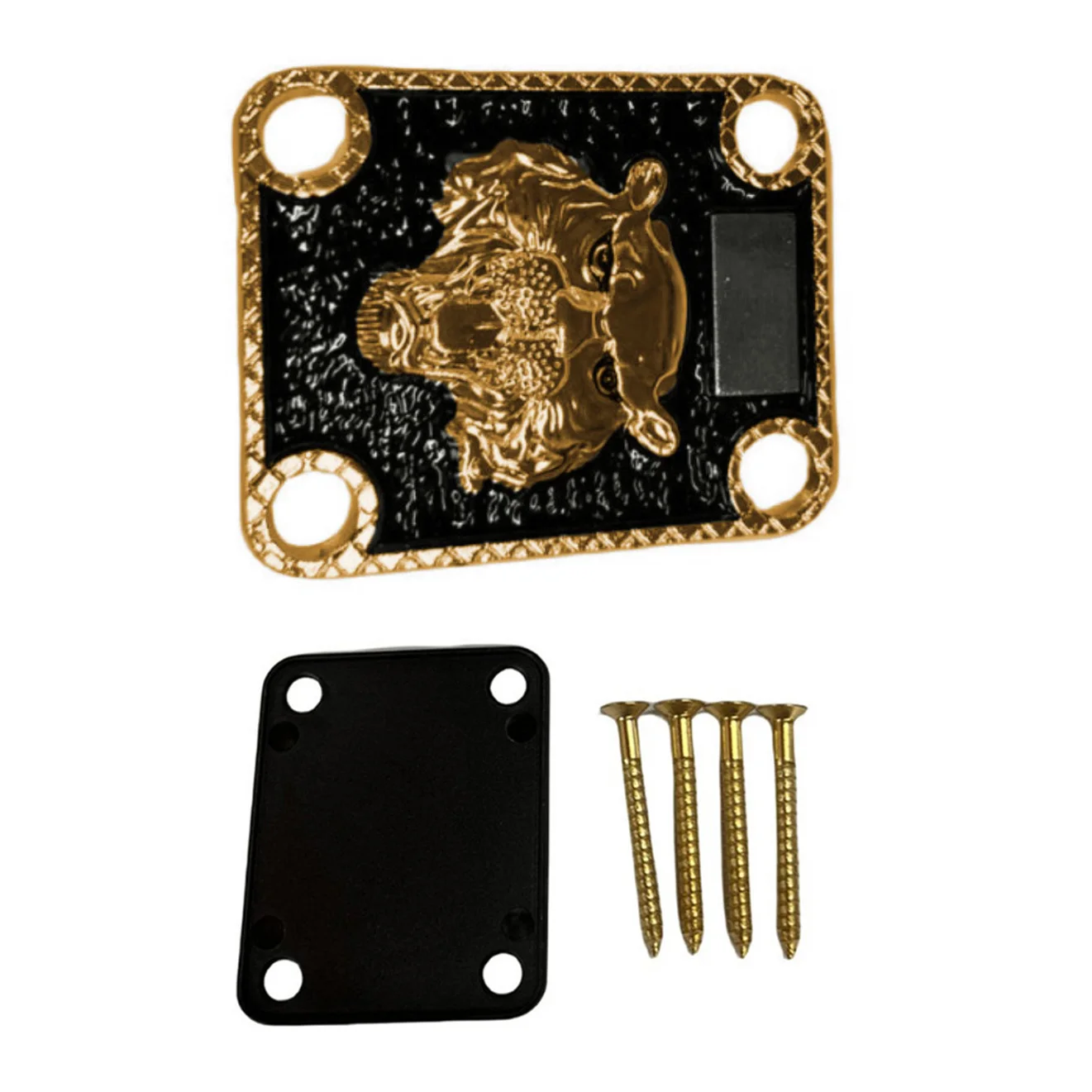 Bass Guitar Accessories Backing Plate 4-Hole Mounting Easy Installation Design Exquisite Patterns Guitar Setup