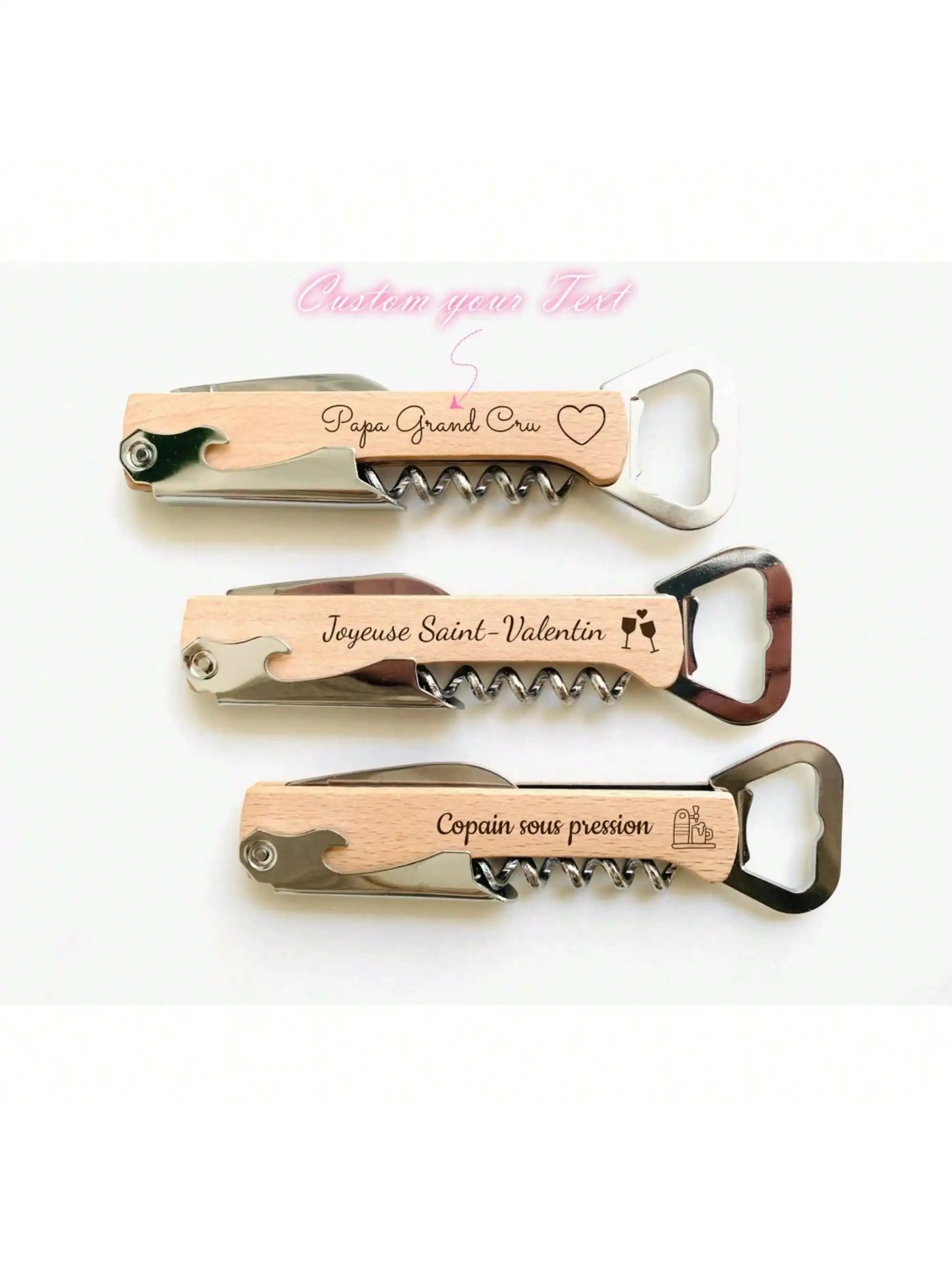 

Personalized Lemonade Maker / Bottle Opener Knife Corkscrew / Mother's Day Gift/ Father's Day Gift/Witness Birthday/Christma