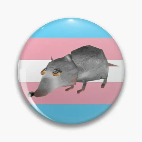 The Giant Rat Says Trans Rights  Customizable Soft Button Pin Fashion Lapel Pin Decor Badge Funny Lover Women Jewelry Collar Hat