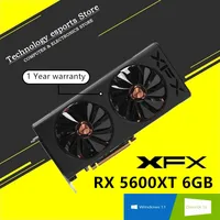 XFX-tarjeta gráfica de juegos RX 5600XT, tarjeta gráfica de ordenador GDDR6, placa de vídeo, tarjeta de función de visualización de RX-56XT66WD6, original