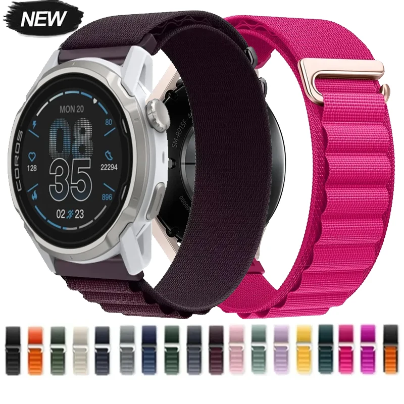 20/22mm Alpine Nylonarmband für COROS APEX 4 42mm/2 Pro/PACE Pro/3/CMF 3-2 Pro Armband für Suunto Vertical 2/Run/Race 2 Correa
