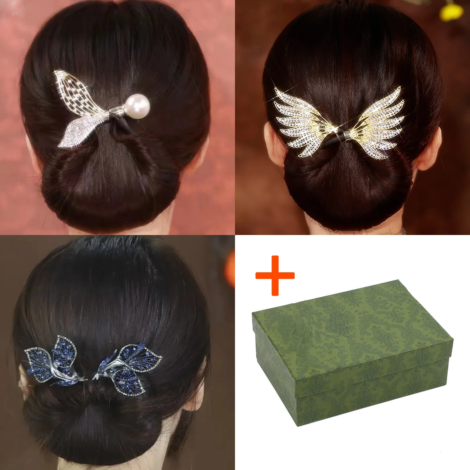 3pcs Set Ins Style Elegant Lazy Hair Curler Dropshipping Alloy Flower Butterfly Hair Clips for Women Girls Mothers Day Gift Clip