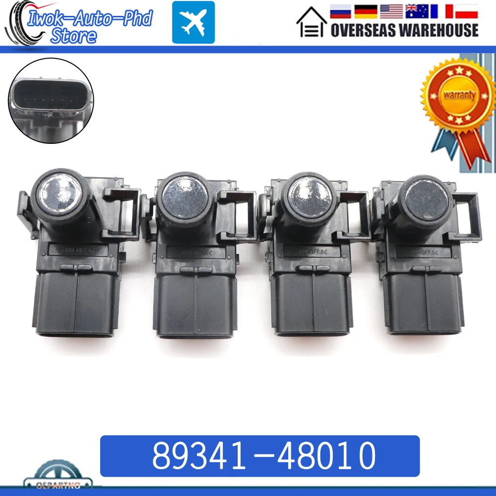 

4 шт. новый датчик парковки PDC 89341-48010 для LEXUS GX460 RX350 RX450H подходит для TOYOTA SIENNA Fortuner Kijiang Innova 8934148010