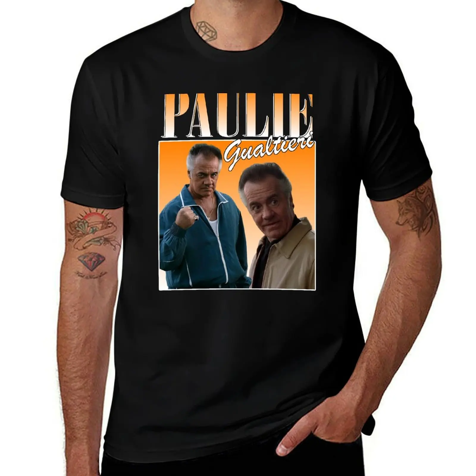 

Paulie Walnuts Gualtieri Retro Design Sopranos T-Shirt t shirts for man cotton soft man t shirt designer