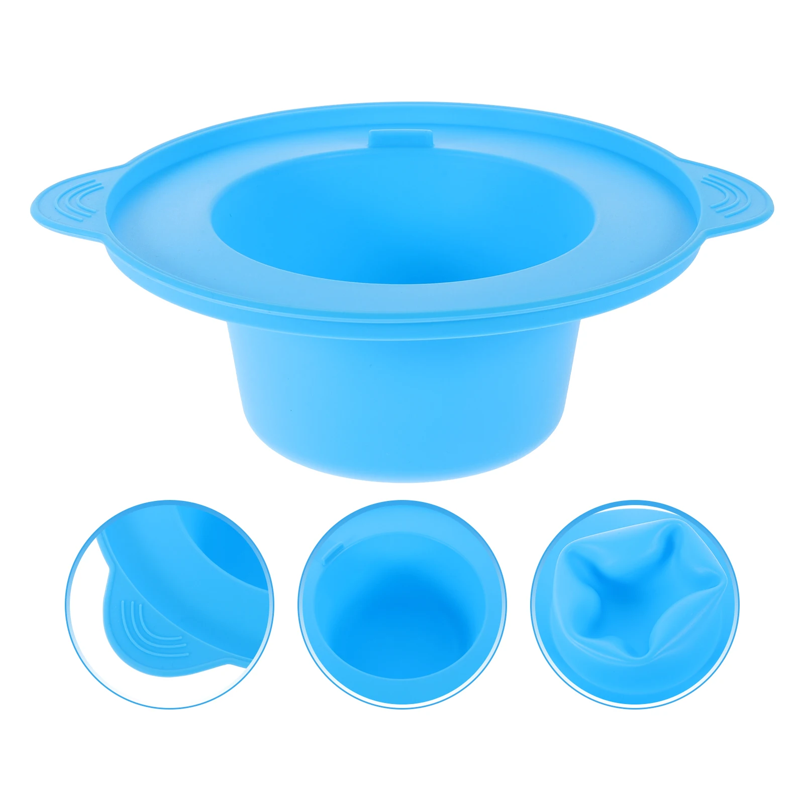 

400ml Blue Silicone Warmer Liner for Hair Removal Scented Wax Melts Heater Beauty Treatment Home Use Wax Pot Liner