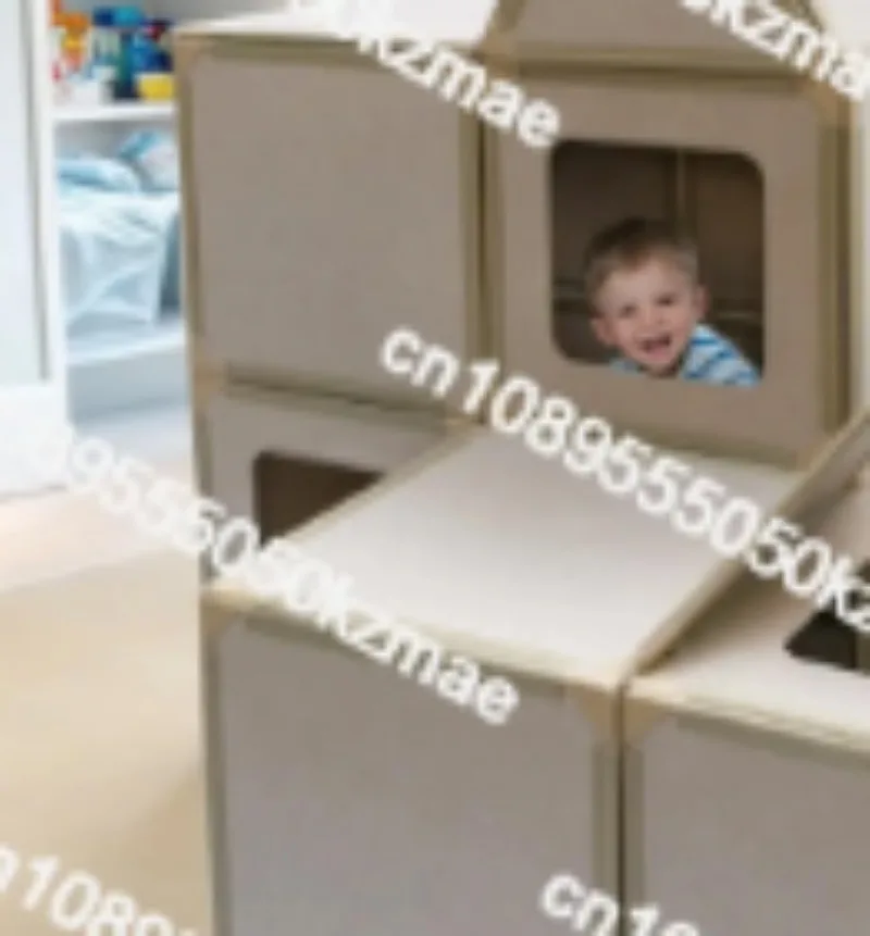 

Magnetic Panel Playhouse Large Set with Built-In Magnets for Construction Toys and Tent Toys