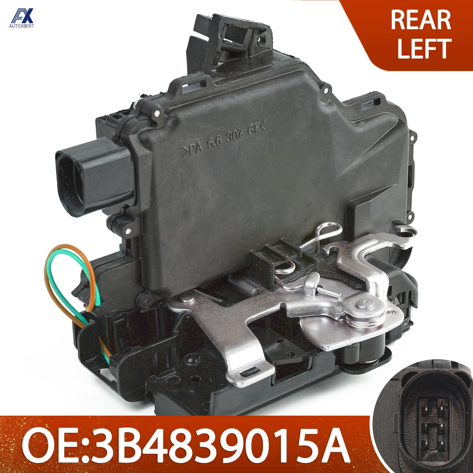 Door Lock Latch Actuators Solenoid Rear Left For VW Golf MK4 1997 - 2005  Bora 1J2 1J6 Seat Arosa Skoda Fabia Octavia 3B4839015