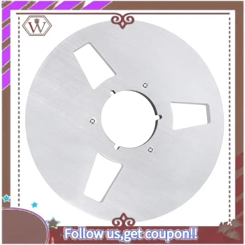 

Latest 3 Hole 10.5Inch Open Reel Audio Tape Empty Nab Hub Reel-To-Reel Recorders With Disk New Aluminum Accessories