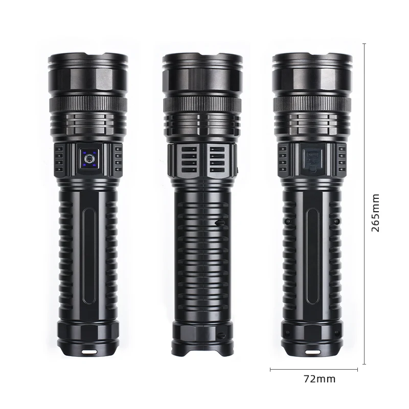 COBA Flashlight Built-in Battery Flash Light Emergency Spotlights 4km 10000LM Most Powerful Led Flashlights Tactical 15000mah