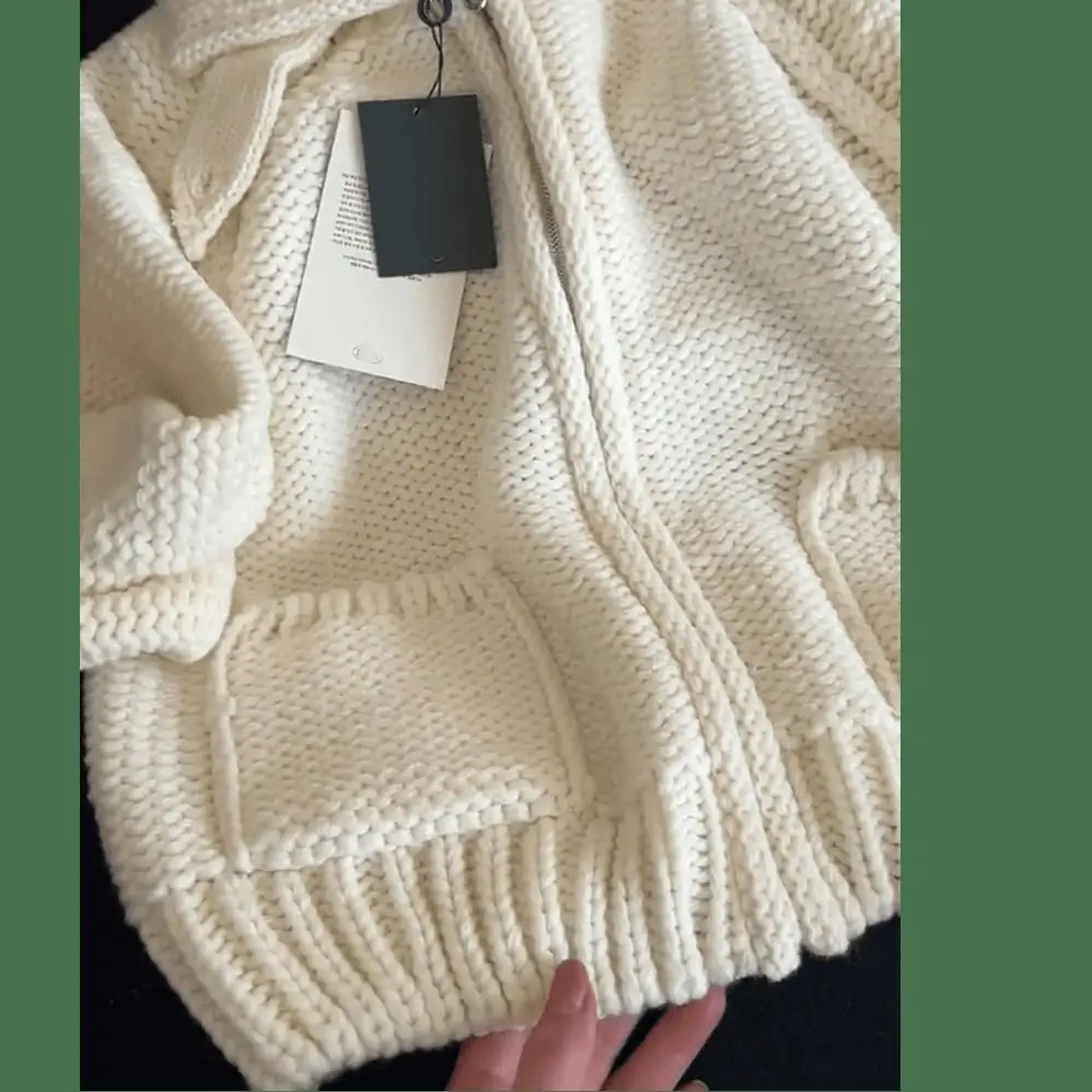 Faionable Gebreide Rits Trui Open Vest Dames Herfst Winter Nieuwe Sle Thi Losse Truien Casual Comfortabele Pasvorm