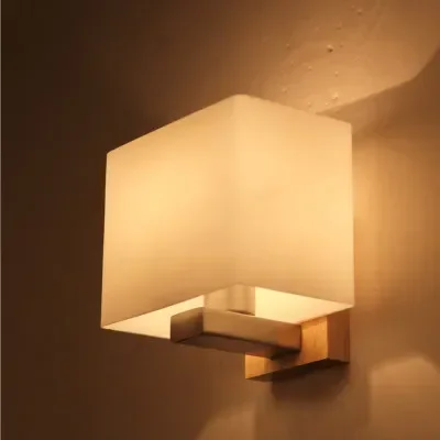 American Style Wall Light bedroom wall lamp bedside lamps Corridor lights solid wood Home Decoration Bedroom Wall Sconce