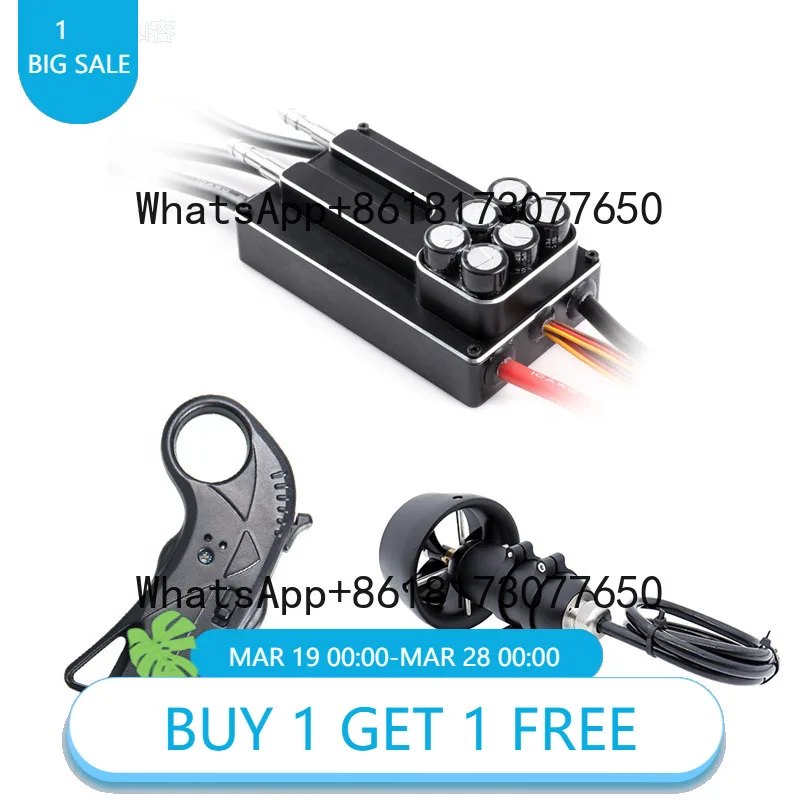 

200A Bidirectional Waterproof EVA Controller Water-Cooled Boat ESC Set with Brushless Motor for Carp Species