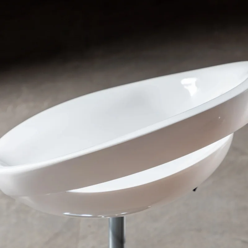 Huishoudelijke Lift Roterende Plastic Computer Stoel Eenvoudige Ijzeren Rugleuning, Stoel Ronde Verstelbare Kruk Aj05