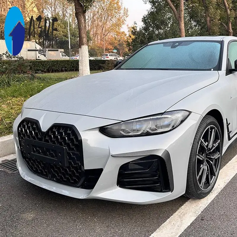 

A30F-автомобильный передний бампер, сплиттер, спойлер для BMW 4 серии G26 M Sport 2020+, противотуманные фары, декоративная крышка