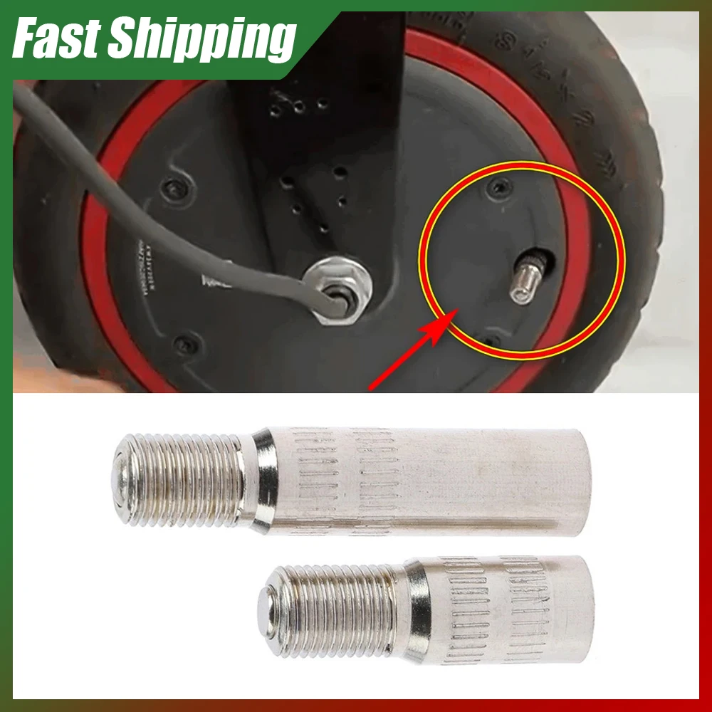 

1pc Scooter Front Wheel Inflatable Extension Air Valve Nozzle Motor Scooter Replacement Air Valve For Xiaomi M365 Pro pro2 1S