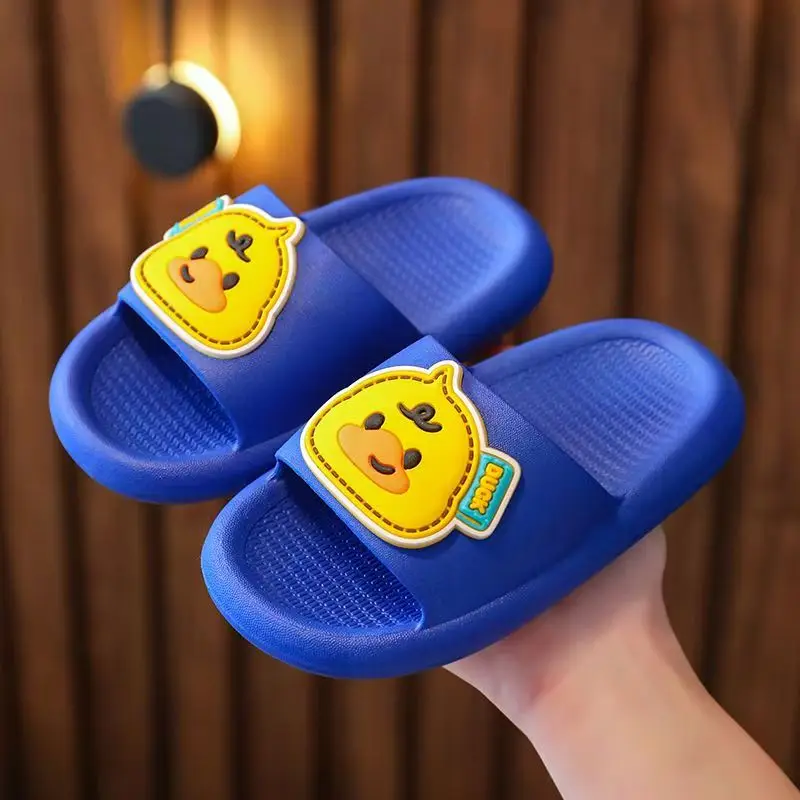 Gelbe Enten-Kinderpantoffeln, Sommerliche Rutschfeste Weichsohlen-Sandalen für Babys und Kleinkinder, Innen- und Badezimmer-Slides Verfügbar für – Detail 5
