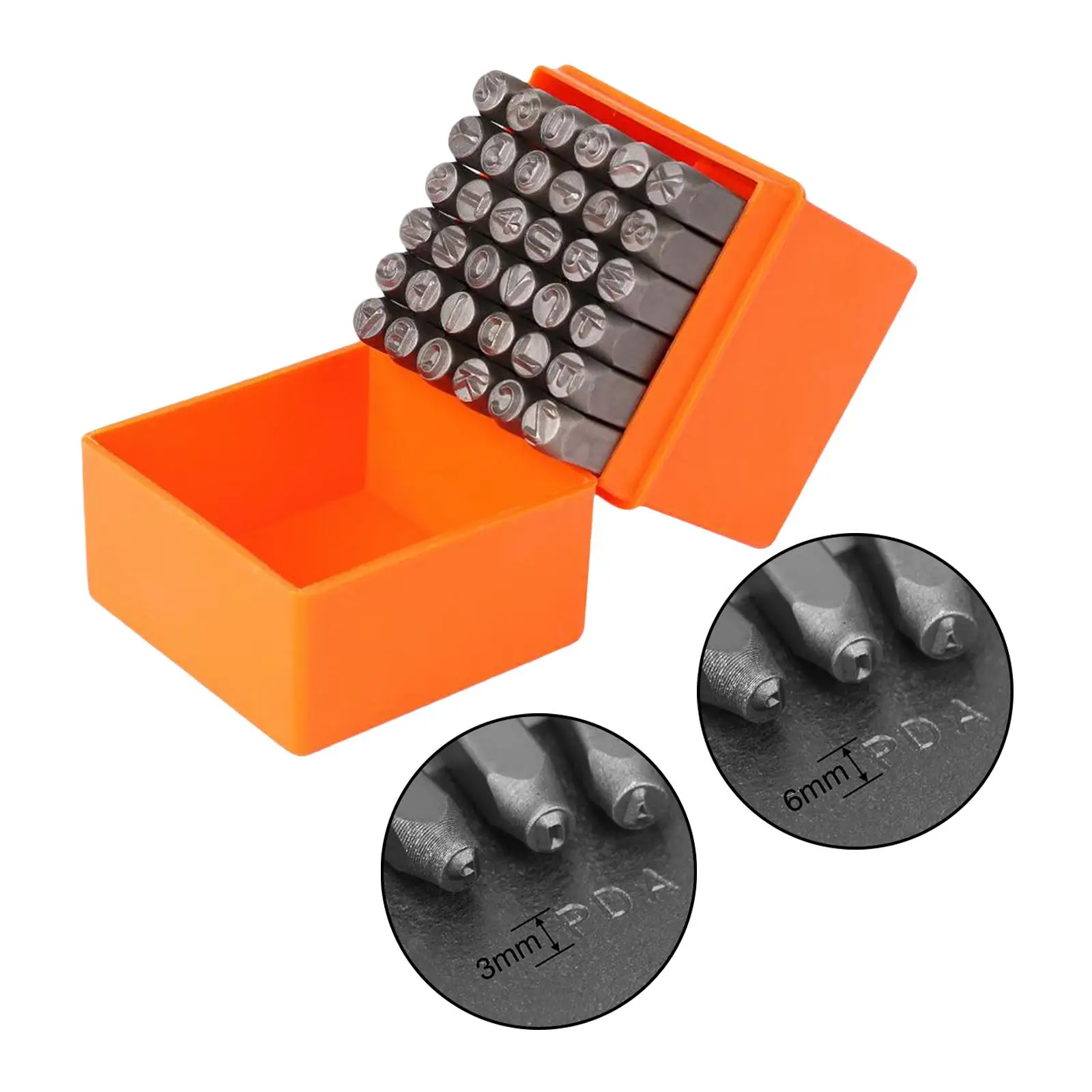 

Набор инструментов для штамповки из углеродистой стали: пробойники для кожи, рукоделия, изготовления бирок и ювелирных изделий