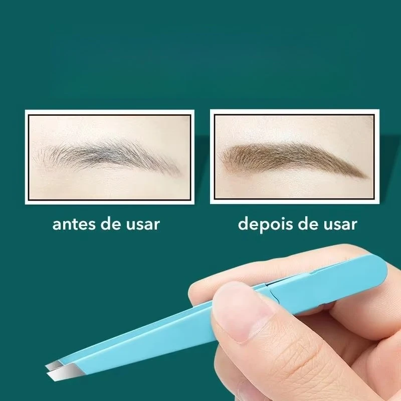 Eyebrow Tweezer Colorful Hair Beauty Fine Hairs Puller Stainless Steel Slanted Eye Brow Clips Removal Makeup Tools
